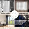140 PCS Metal Curtain Hooks for Drapes, 1.2 in Rustproof Drapery P for Pinch Pleat Curtain, S-Shaped Pin-On Hook for Window, Door, Shower, RV Curta