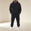 Men's Pullover Hoodie Sweatshirt Athletic Set for Training and Casual Wear