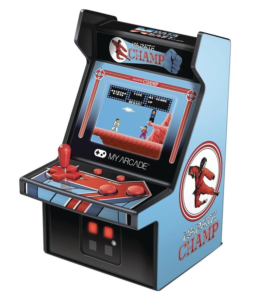MyArcade 6.75-inch Retro Karate Champ Mini Game, Blue & Black, DGUNL-3204