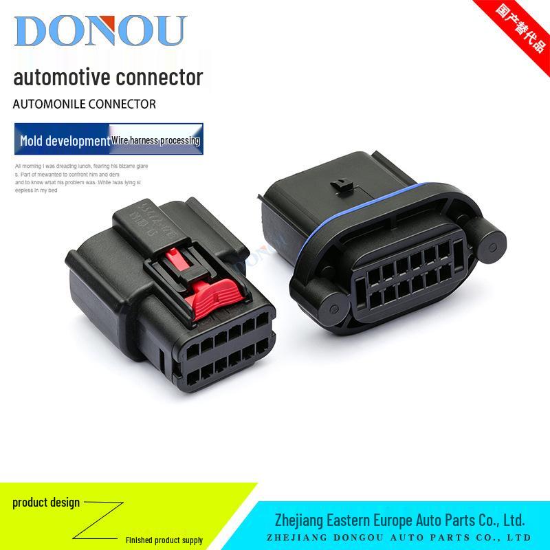 12-Pin Molex Male & Female Connector for Automotive Taillight & Turn Signal Systems, 47725-6010 / 33472-1216