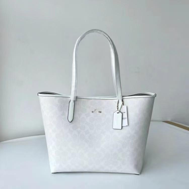 Coach Women's Large Capacity Tote Bag, 2025 Casual Fashion Versatile Shoulder & Crossbody Style