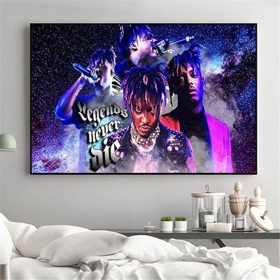 Amerikaanse hiphopzanger Juice Graffiti Poster en Print Rapper Art Canvas Schilderij op de muur Art Picture Room Home Decor No Frame