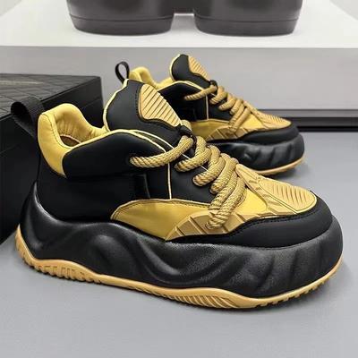 Fashion Men's Shoes Spring and Autumn 2024 New Breathable Sports and Casual Shoes Trend Versatile Thick Sole Heightening Dad Shoes