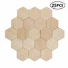 25 szt. 50 mm 1,96 cala Drewniane Ozdoby Urocze Sześciokątne Kształty Drewniane Wycinanki DIY Kształty do Rękodzieła Scrapbookingu