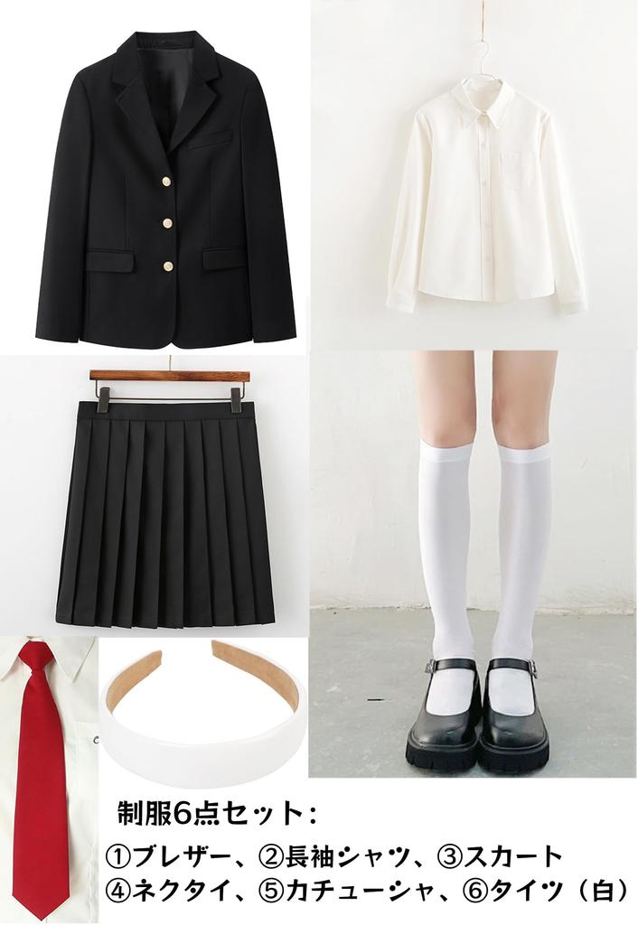 High School Girl Uniform Cosplay Student Uniform JK Uniform Set Headband Blazer Skirt School Fashion Graduation Suit Anime Halloween Cosplay Event