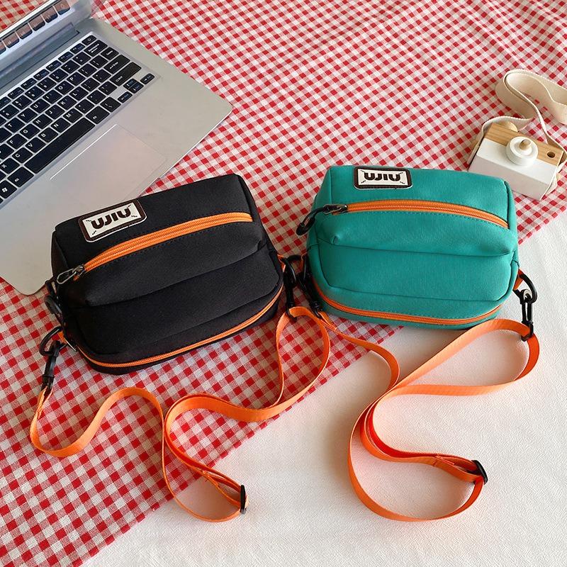 Women's Bag New Small Square Bag Fashionable Contrasting Color Messenger Bag Shoulder Bag