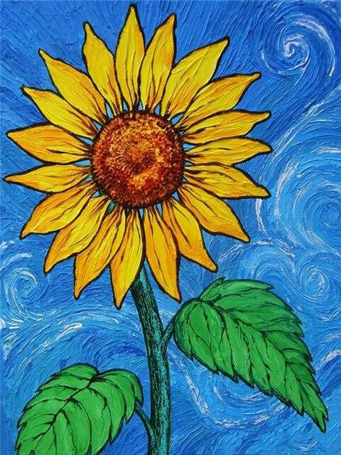 5D DIY Diamond Painting Sunflower Blackboard Cross Stitch New Arrival Diamond Embroidery Flower Handicraft Home Decor