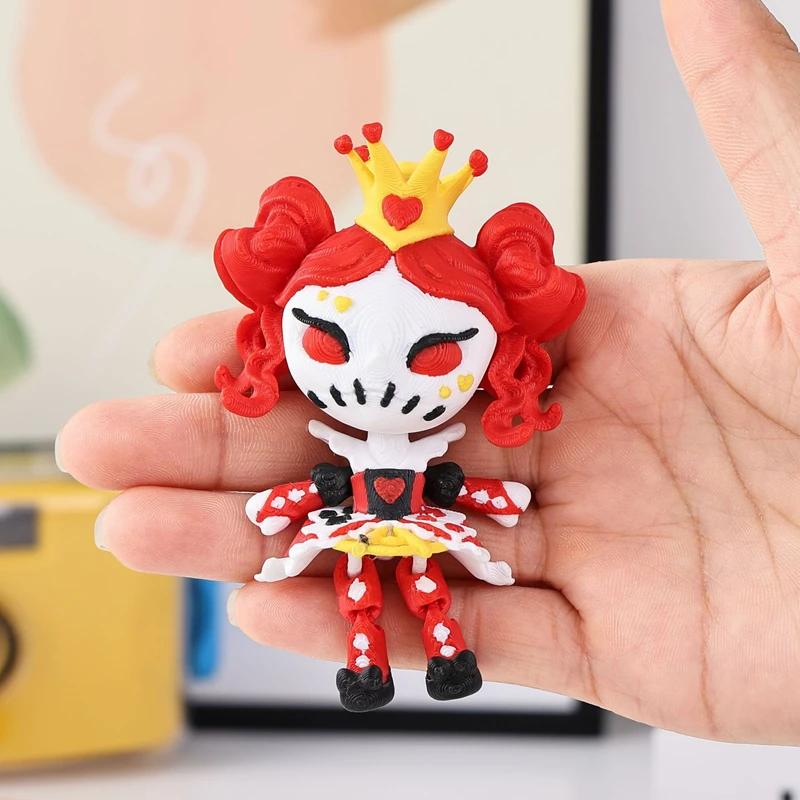 Halloween 3D Printed Toys Cute Cartoon Figure Models Home Tabletop Ornaments Decorative Crafts Children's Gifts Movable Humanoid