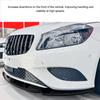 Front Bumper Lip Front Bumper Lip Replacement for W176 Standard Front Lip Front Bumper Lip Chin Splitter Spoiler, 3-Section Diffuser, Mercedes-Benz