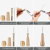 10PCS With Copper Handle Leather Sewing Awl Needle Set Hand Stitch For Shoe Repair Speedy Stitcher Sewing Awl