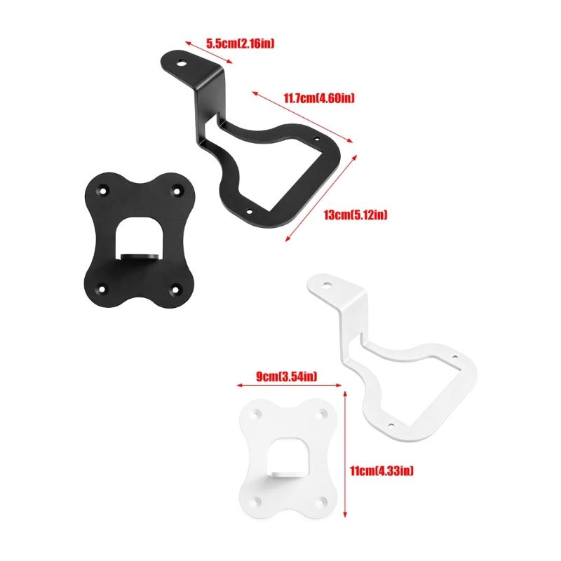 Wall Mounted Speaker Holder Metal Bracket Set for WiiM Sound Lite Speaker Living Room Setup, Two-Piece Space-Saving Design