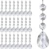 5pcs Simulate Ice Cone Acrylic Snowflake Pendant Crystal Diamond Xmas Tree Decoration  Christmas