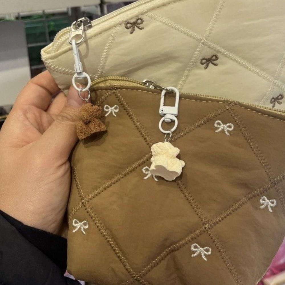 with Zipper Makeup Bag Cute Bow Jewelry Storage Bag Creative Cosmetic Bag  Daily Use