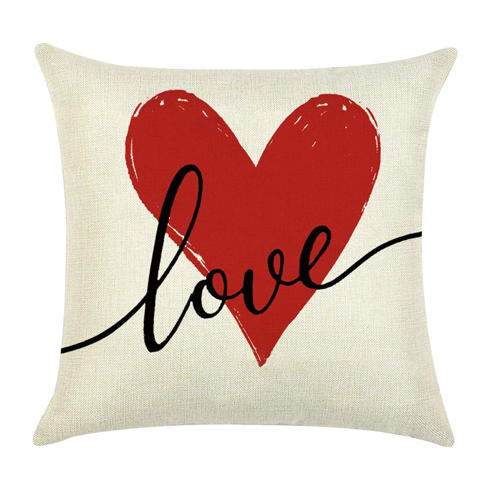 Pillowcases Valentine s Day Pillowcases Valentine s Day Decor Home Love Happy Valentine s Day Pillow Decorative Pillows Valentine s Day Decorations