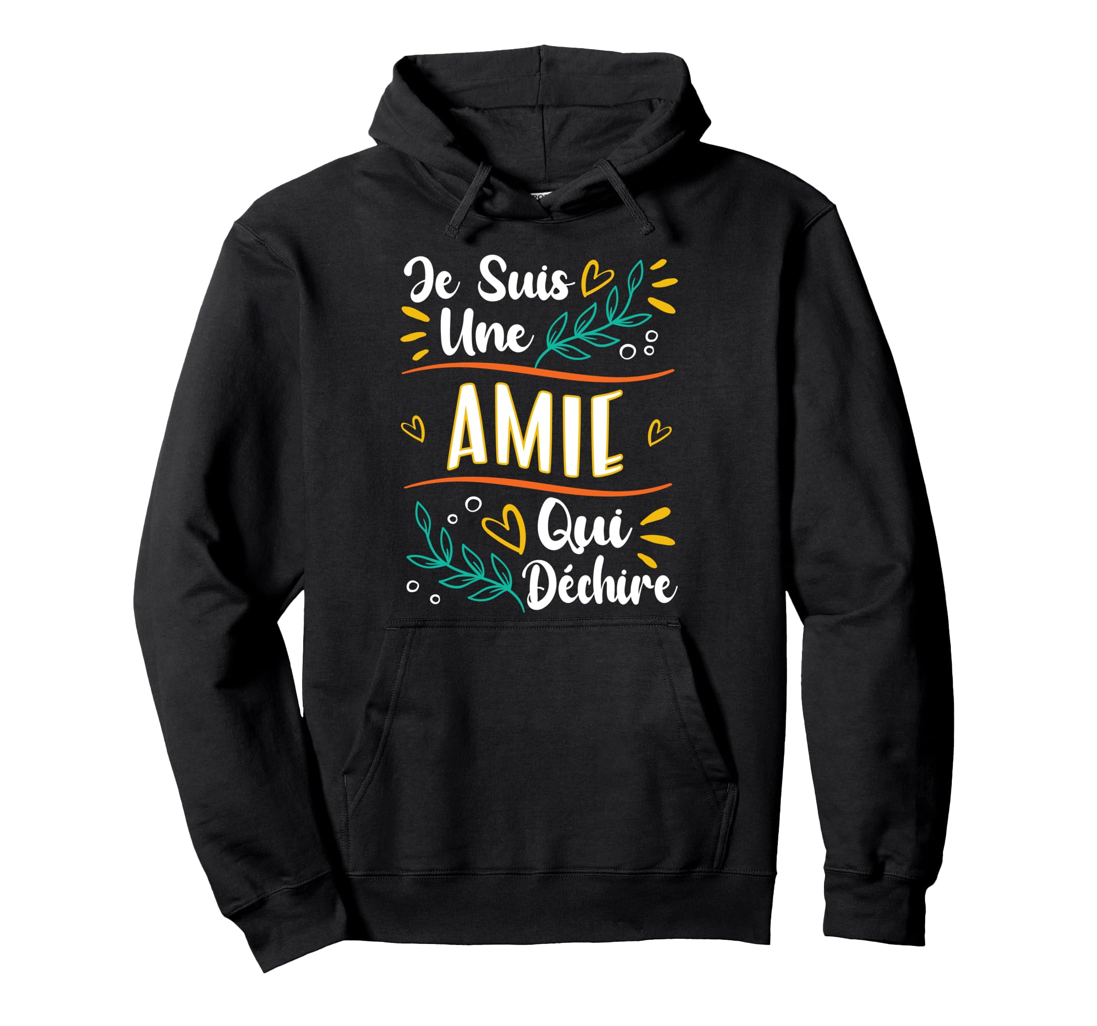 

Une Amie Qui Cadeau Meilleure Amie Femme Original Hoodie Déchire чёрный