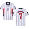 1998 England Heim Retro Trikot Nr. 7 Beckham Nein. 9 Shearer Nr.. 20 Owen Replica Thailändisches Trikot