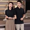 Teluoman Unisex Ice Ion Seamless Short Sleeve Polo Shirt