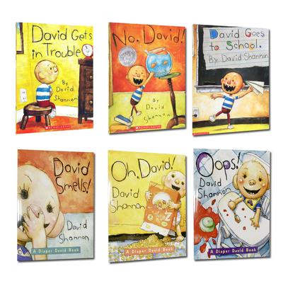 David Shannon, Ne David, David se dostane do nesnází, David jde do školy Kognitivní anglické obrázkové knihy pro děti Dětský příběh