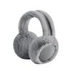 Faux Fur Earmuffs with Elastic Headband Foldable Design Fluffy Warm Ear Warmers Plush Exterior Winter Accessory
