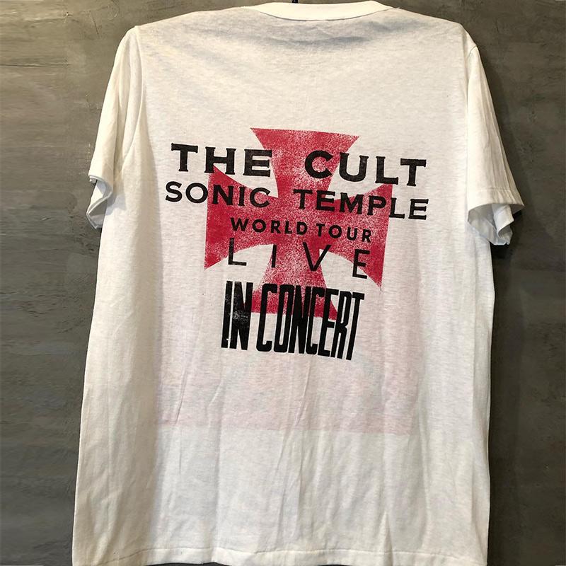 2024 Hip Hop Style The Cult European and American Band Oversize Retro Short-sleeved FashionRound Neck Men and Women Tee Shirt