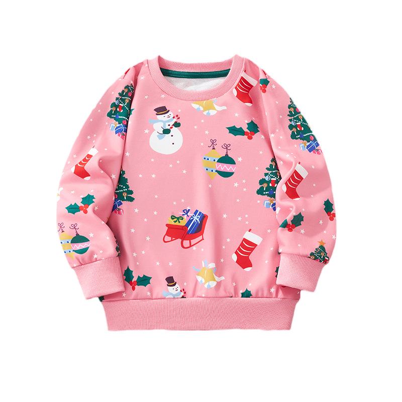 

Kids’ Christmas Cartoon Long-Sleeve Sweatshirt, Autumn/Winter 6 Years (120 cm)