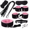 Adult Games Erotic Sex Toys For Woman Couples Slave Neck Handcuffs Nylon BDSM Bondage Restraints Collar Fetish Sex Products Gags
