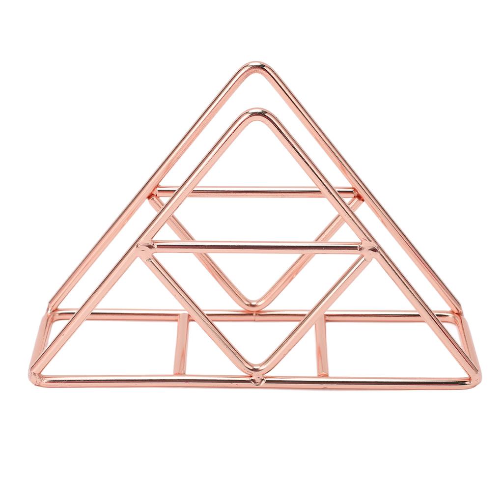 Napkin Holder Fashion Thickened Widened Triangular Freestanding Metal Wrought Iron Vertical Tissue
