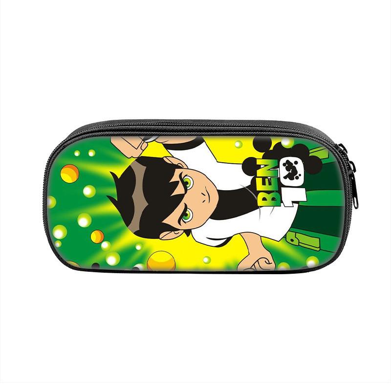 Trousse à Crayons Ben10 pour Enfants Grande Capacité en Nylon Organisateur de Papeterie pour Étudiant Utilisation Scolaire