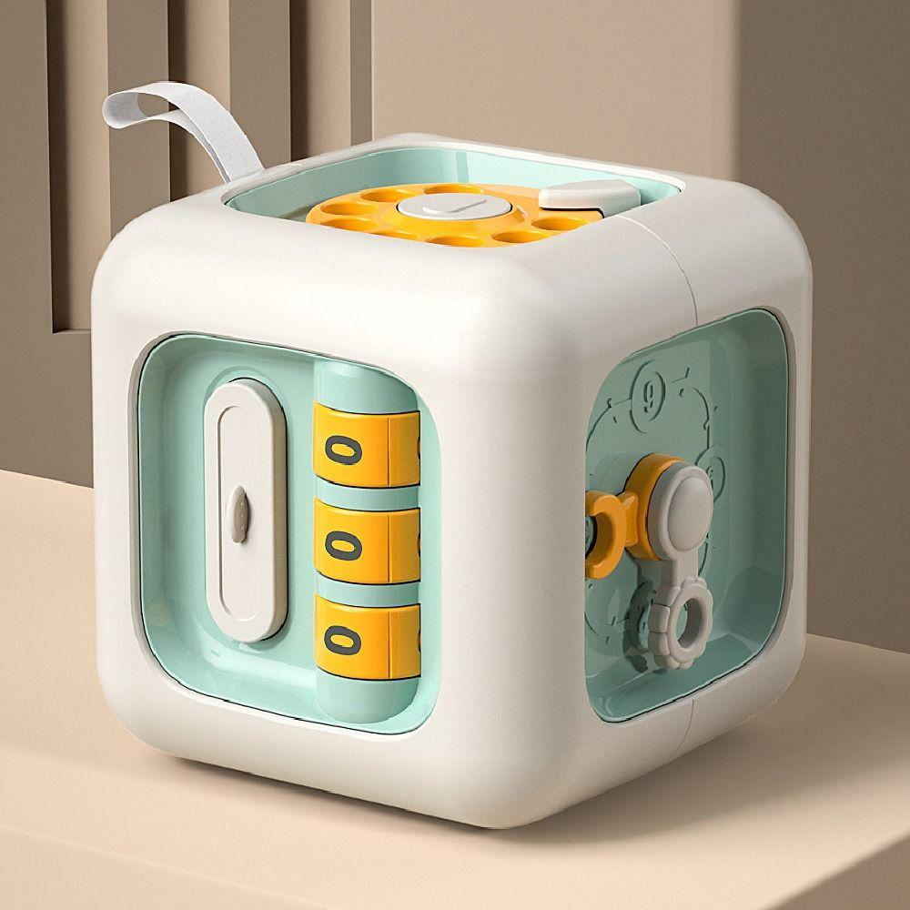 6 IN 1 Montessori Educational Toys Practice Skills Multipurpose Busy Cube Boys Girls