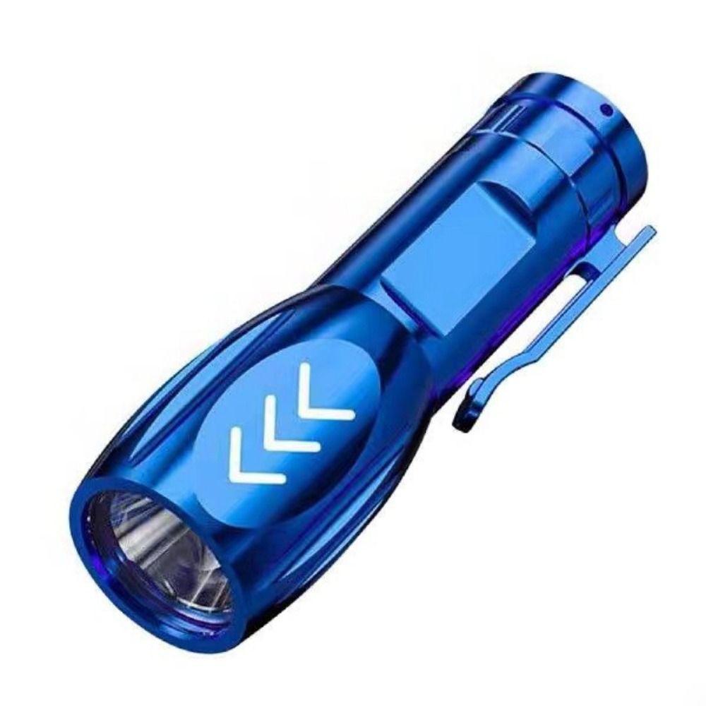 USB Rechargeable Emergency Torch Portable Pocket Camping Light Mini LED Flashlight Outdoor