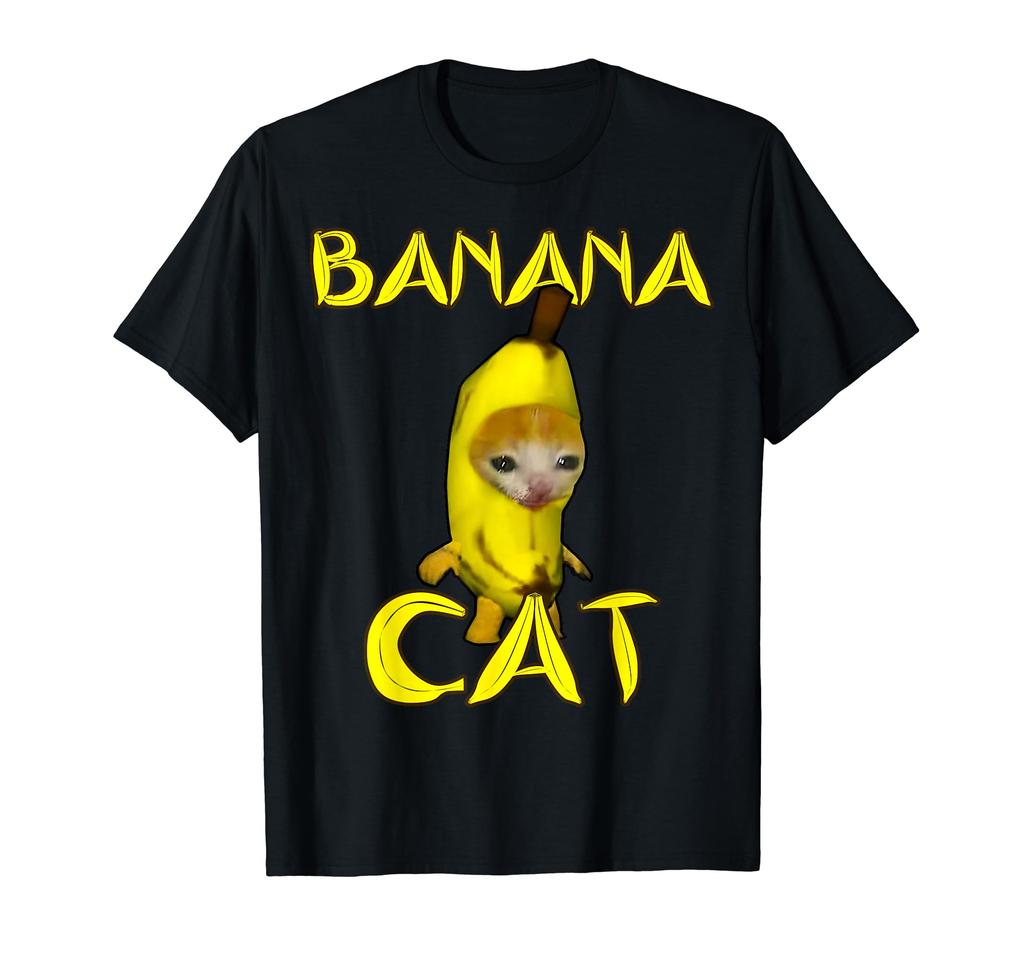 Cute Banana Cat Happy Banana Cat Meme Kitty Cat Lover Meme T-Shirt