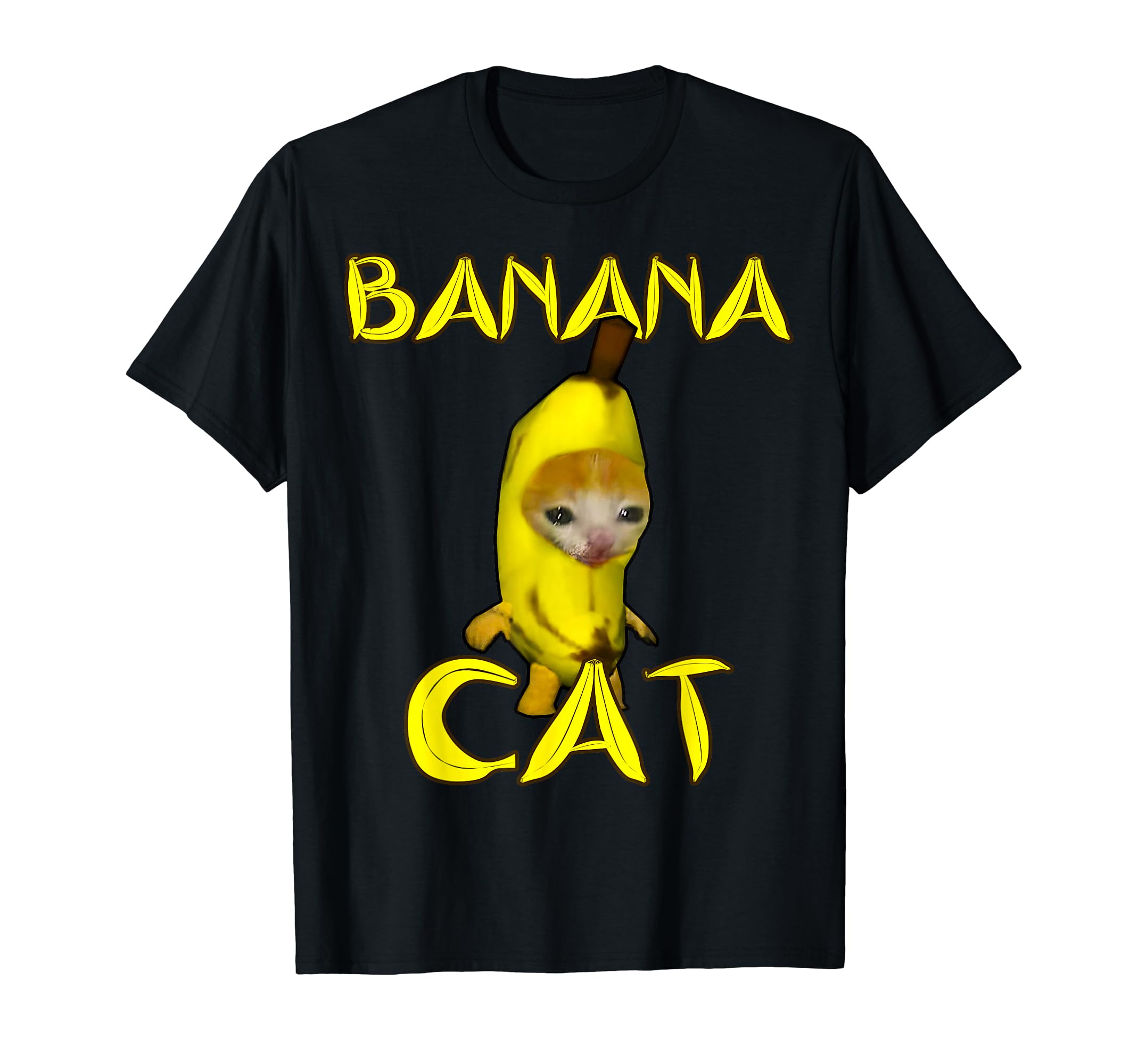 Cute Banana Cat Happy Banana Cat Meme Kitty Cat Lover Meme T-Shirt