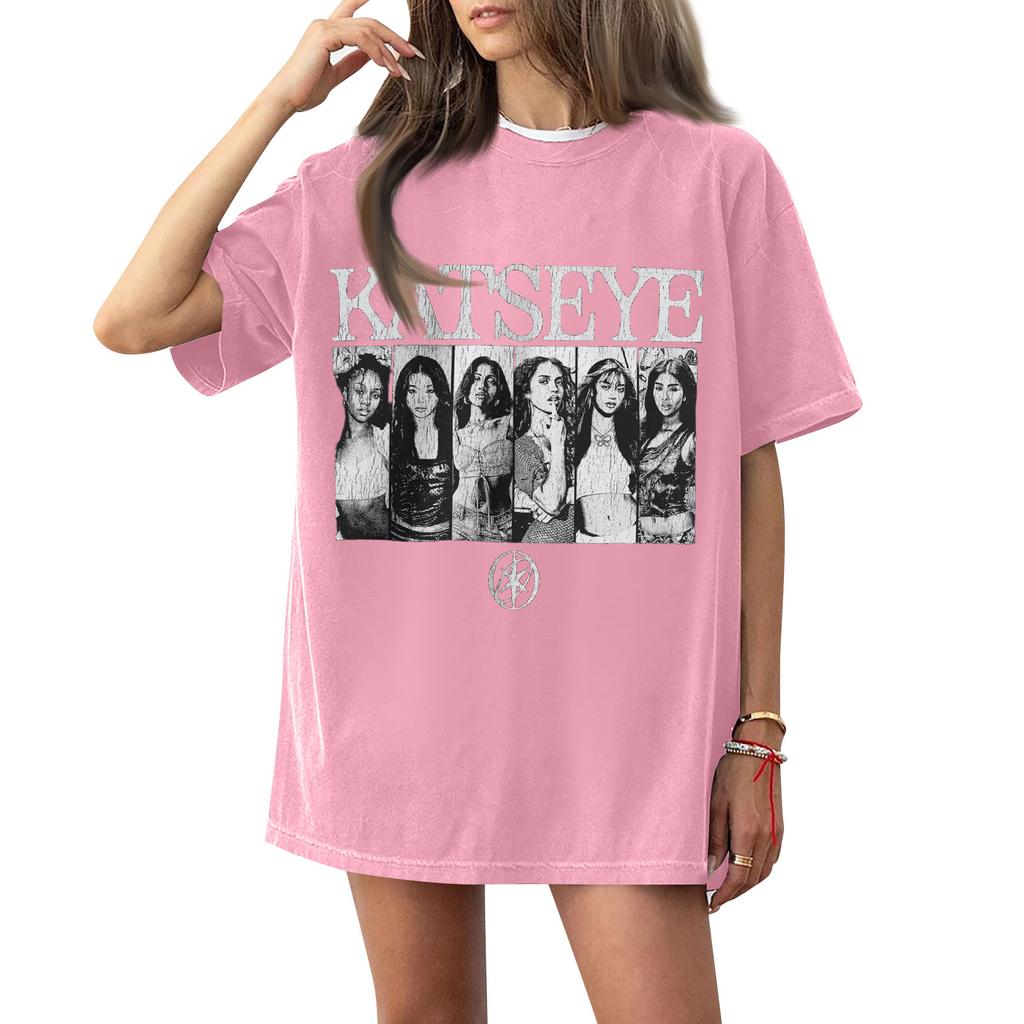 Women's Round Neck Printed Short-sleeved T-shirt Top