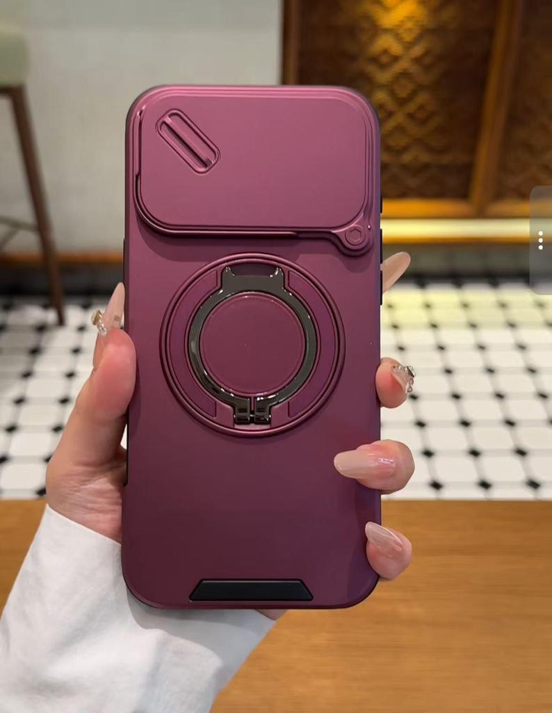 Magnetic Stand Window Case for iPhone 17 Pro Max - Drop-Proof Protective Cover
