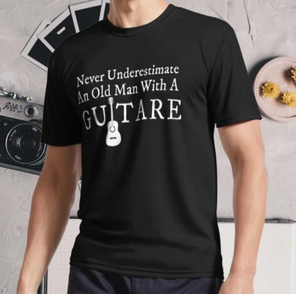 

New Shirt Never underestimate an old man, Active Logo T-Shirt Funny Size S - 5XL L