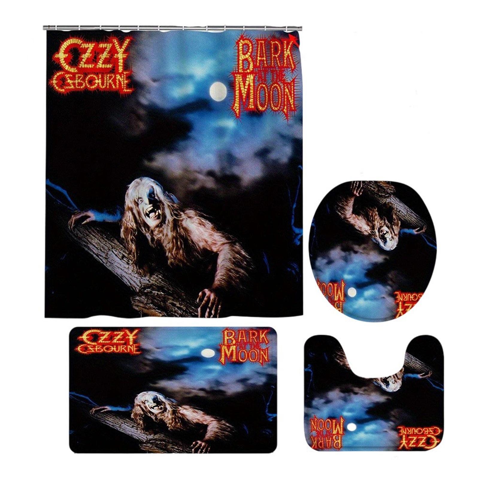 

BARK MOON Metal Bathroom Set With Shower Curtain, Non-slip Floor Mat And Toilet Mat Set Cover One Size