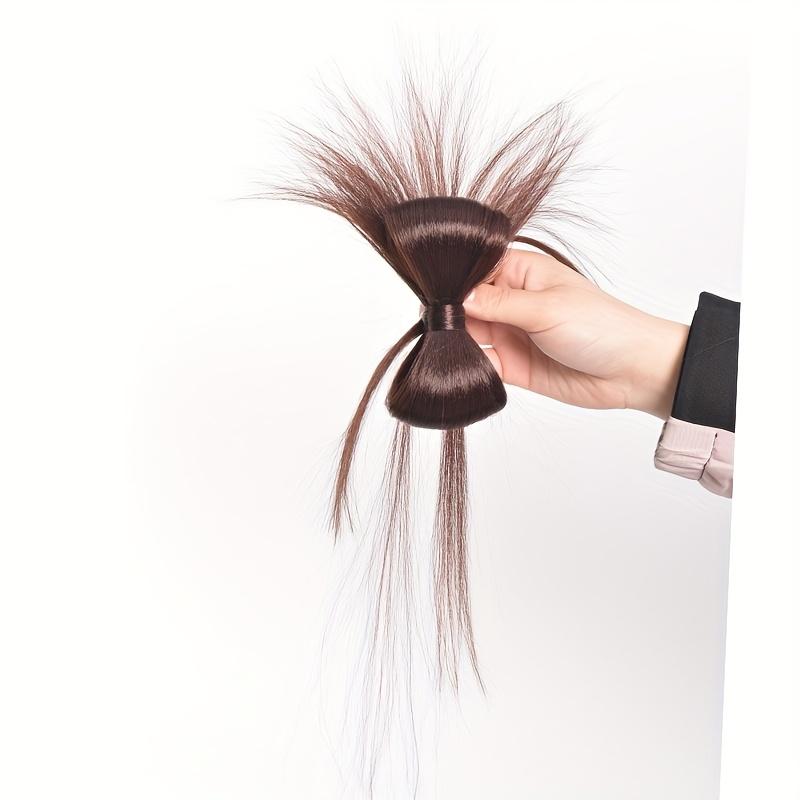 

Aosiwig Синтетический парик-бантик с пучком для женщин, прямые волосы, аксессуары для парика, зажим для волос, женский парик-когти, подходит для повседневной носки для женщин и девочек