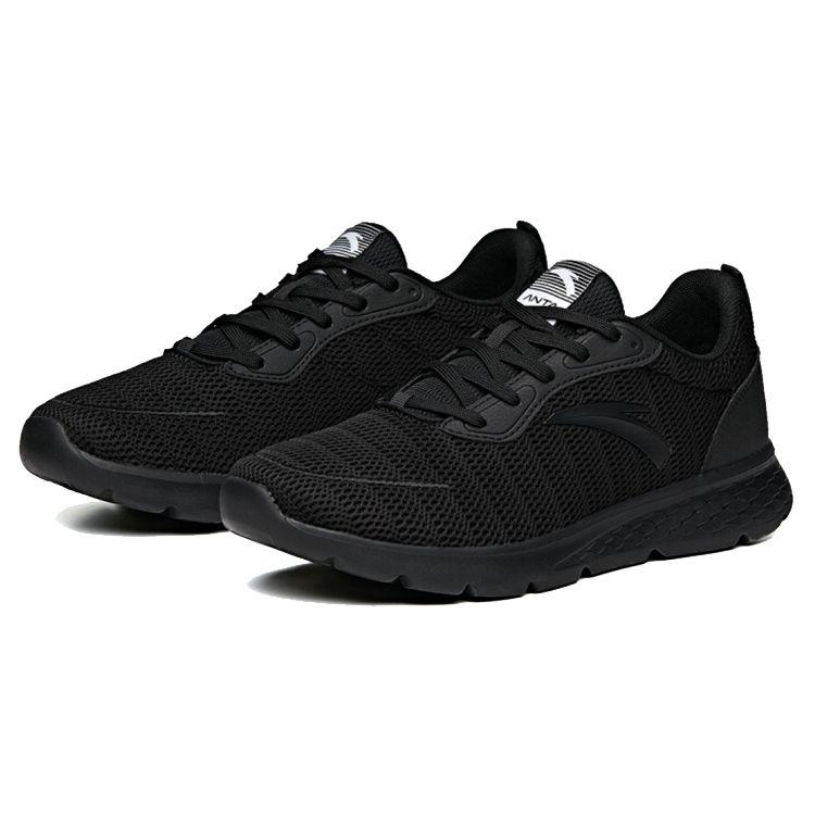 Anta Comfortable Versatile Casual Shock Absorbing Non-Slip Wear-Resistant Breathable Low-Top Running Shoes Men Sneaker Black 112025577-4