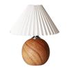 GOLWIS Pleated Shade LED Lamp, Korean-style Table Lamp, Nordic-style Table Lamp, Modern Table Lamp, Antique Lamp, Floor Lamp, Interior Accessory,