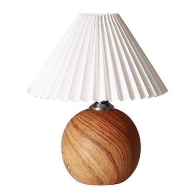 GOLWIS Pleated Shade LED Lamp, Korean-style Table Lamp, Nordic-style Table Lamp, Modern Table Lamp, Antique Lamp, Floor Lamp, Interior Accessory,