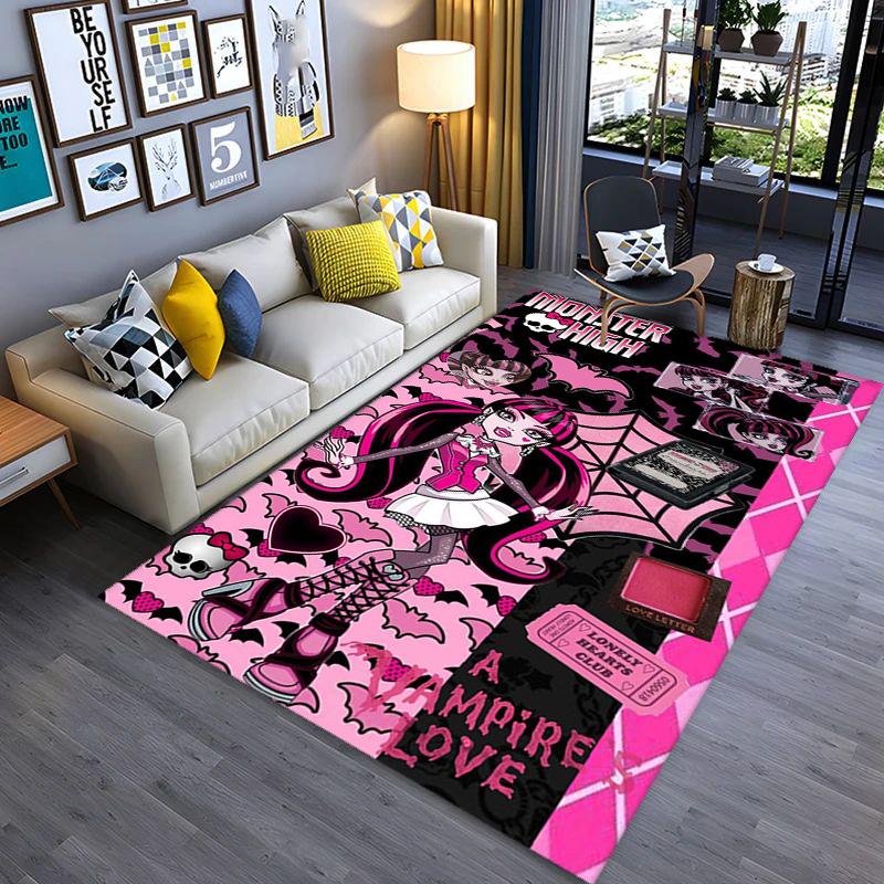 Monster High: Vampire Love Carpet Home Decor Floor Mats Doormat Art Dormitory Decoration
