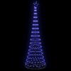 LED Christmas Tree with 355 LEDs Blue 302.5 Cm Metal