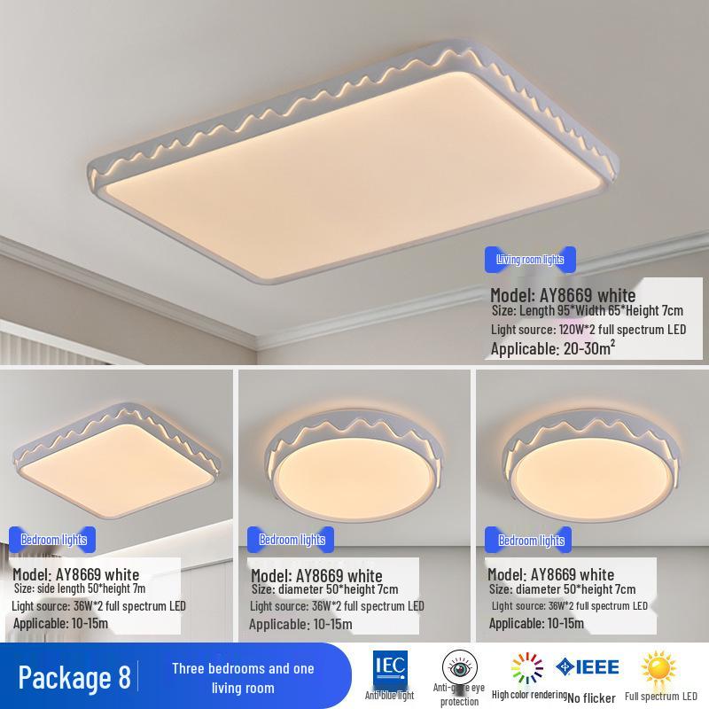 2025 Modern Minimalist Ceiling Light - Cream Style Living Room Main Light