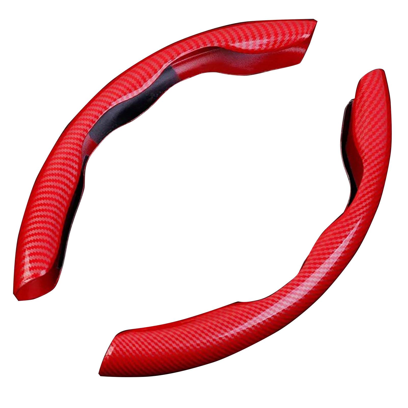

Carbon Fiber Steering Wheel Cover Ultra Thin Fit Wear Resistant Universal Steering Wheel Protector for Most Autos