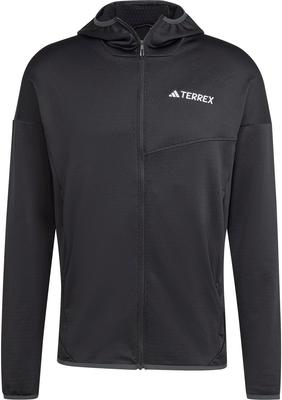 Terrex Xperior CLIMAWARM Light Fleece Hooded Jacket Black (JE1346)