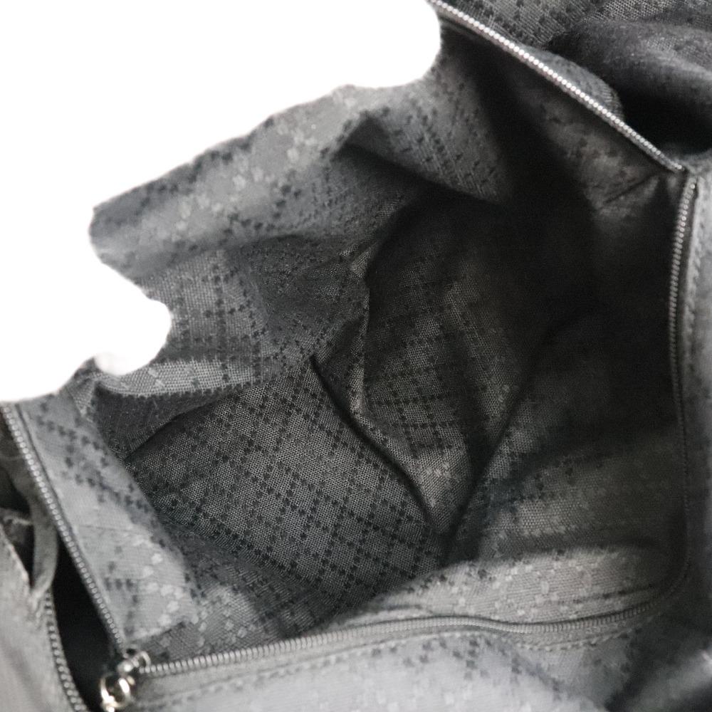 Gucci Bamboo Bag Tote Bag 002-2058-0412-5 black/Brown Nylon Canvas/leather Unisex Used