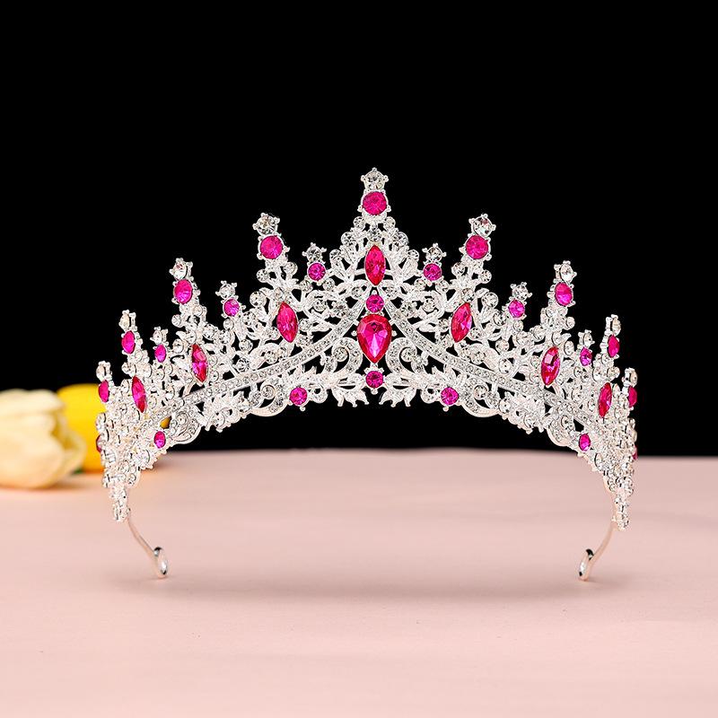 Bride's Crown Headband Wedding Korean Birthday Gift Adult Gift Crystal Crown Princess Dress Hair Accessory