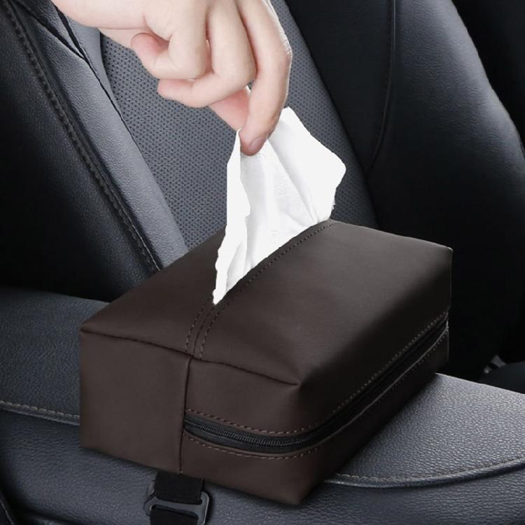 Large Car Tissue Holder Leather Tissue Holder in Car Backseat Rectangular, Napkin Holder for Car