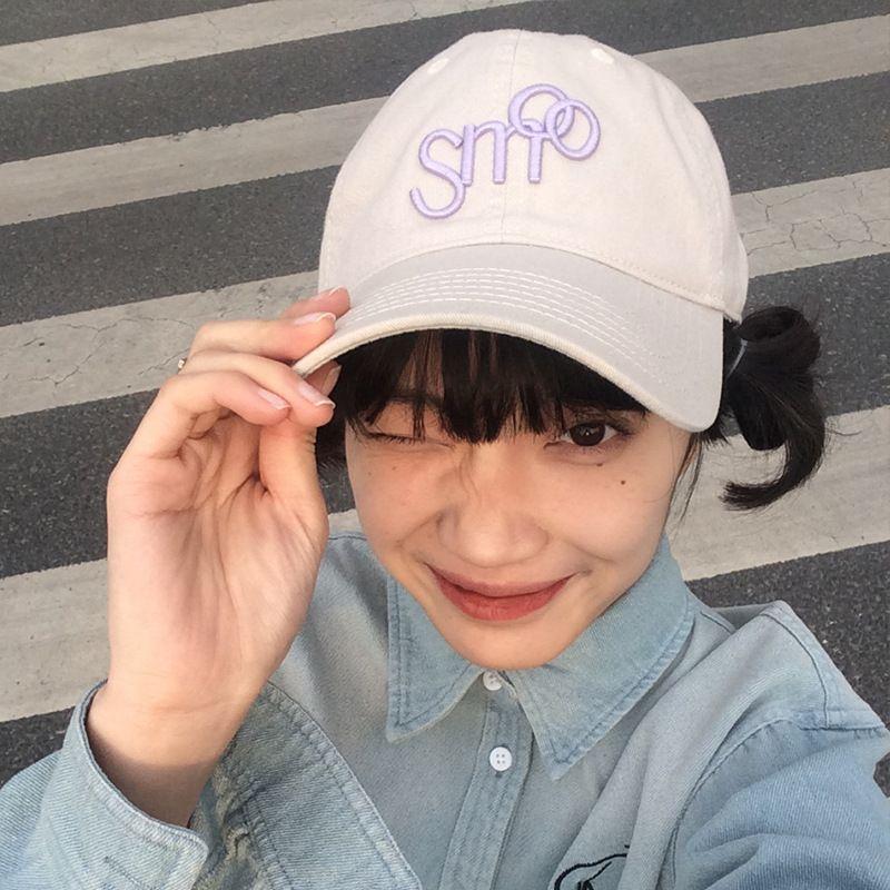 

Embroider Baseball Cap Female South Korea All-Matching Sun-Proof Alphabet Peaked Cap Soft Top High Quality Spring and Summer Couple Sun Hat Male C2863 Embroider SMOO baseball cap red M(56-58cm)