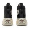 Converse Run Star Hike Trendy Versatile High-Top Canvas Shoes Unisex Black and Grey
